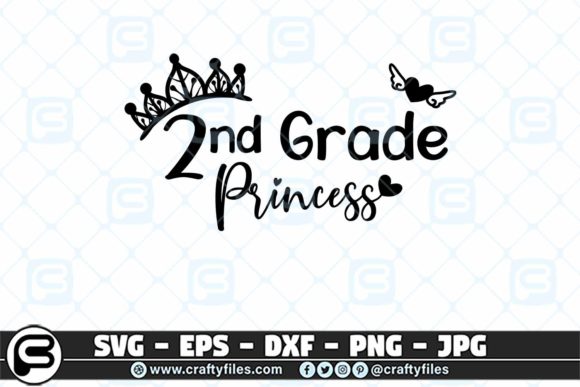 Back to School 2nd Grade Princess Graphics & Crafts