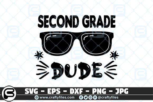 Back to School 2nd Grade Sunglasses Dude Graphics