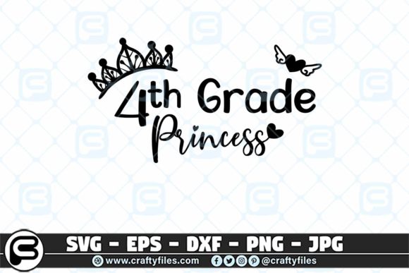 Back to School 4th Grade Princess Graphics & Crafts