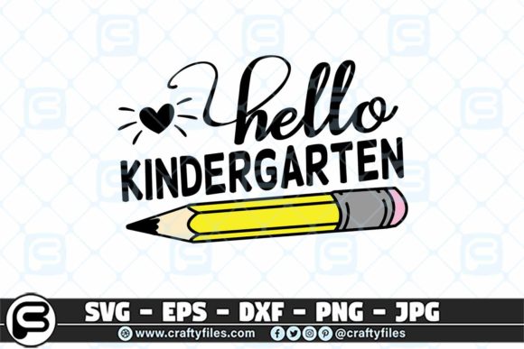 Back to School Hello Kindergarten Grade
