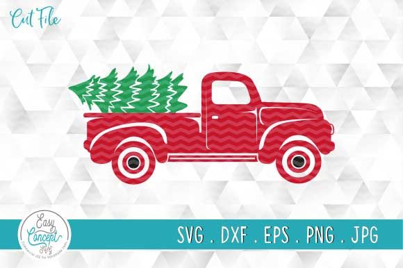 Christmas Truck Svg, Graphics & Crafts