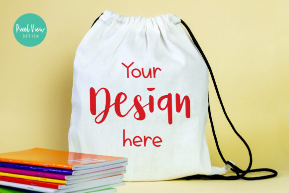 Drawstring Bag Mockup I Back to School