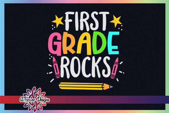 First Grade Rocks Back to School Graphics