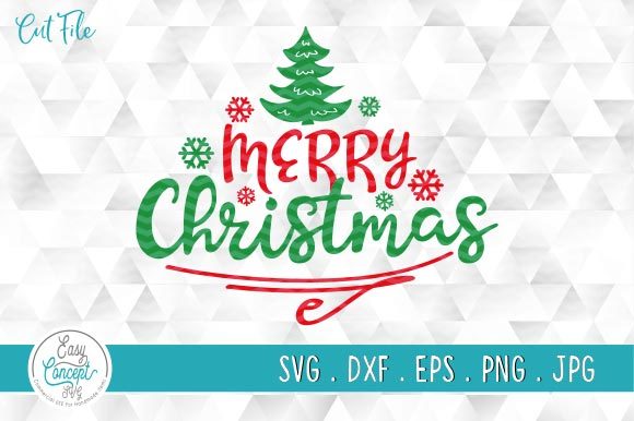 Merry Christmas Cut File for Cricut: Graphics & Crafts