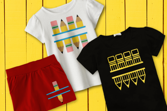 Pencil Splits SVG for Crafts and Graphics