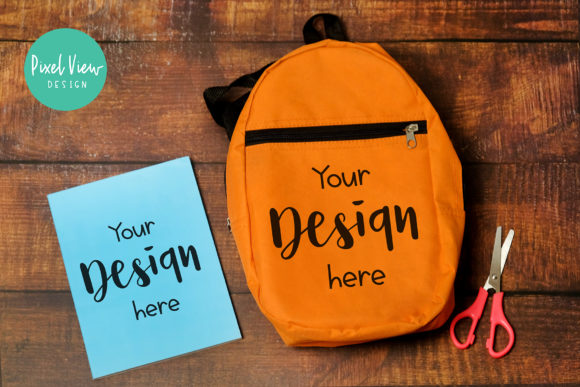 School Bag Mockup I Back to School Graphics