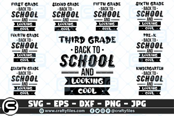 School Grade Back to School and Looking: Graphics for Crafts