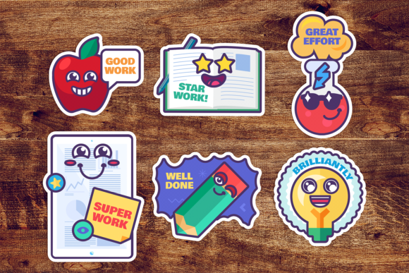 Study Reward Stickers Set