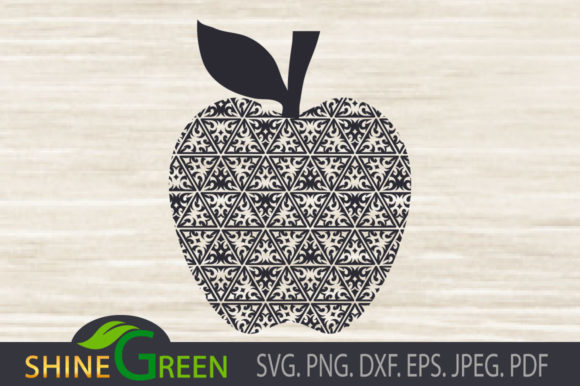 Teacher - Floral Apple - Back to School